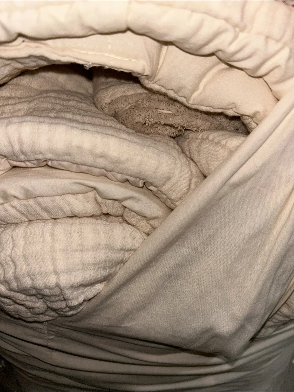 Casaluna King / Cal King Chambray 100% Cotton Comforter Set, Natural